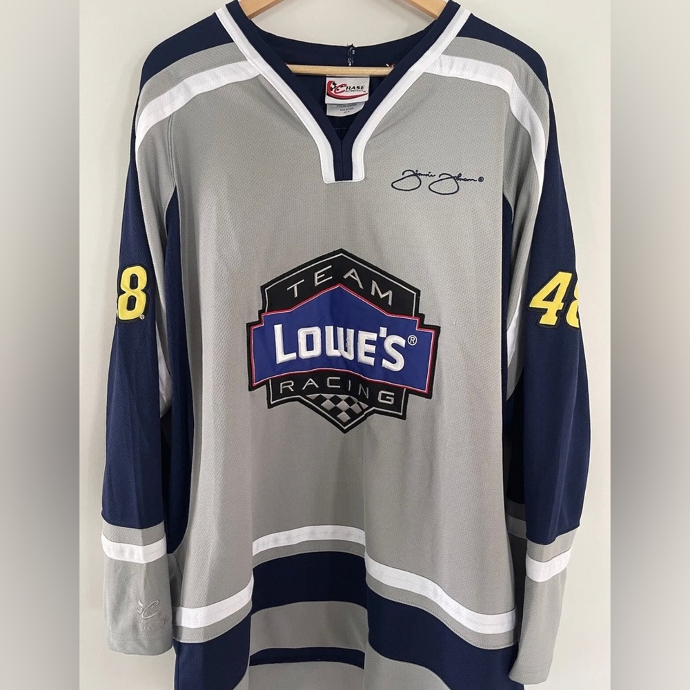 Jimmie Johnson NASCAR Hockey Jersey. Gently Used. Size XL